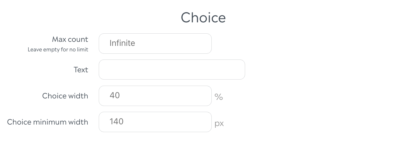 Choices