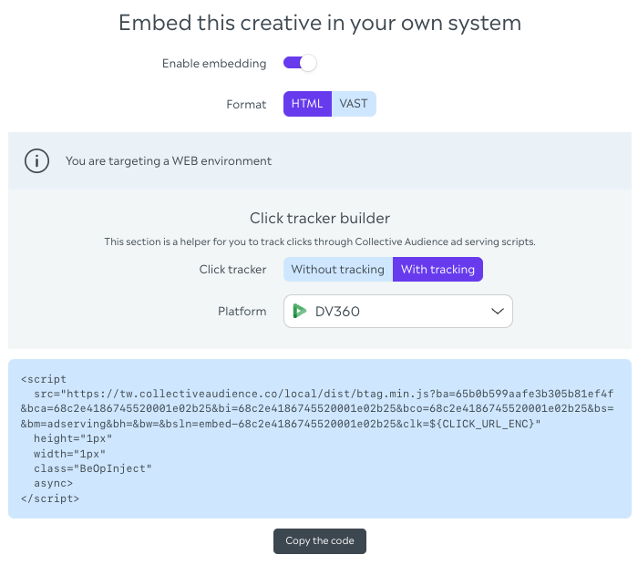 creative-connect script